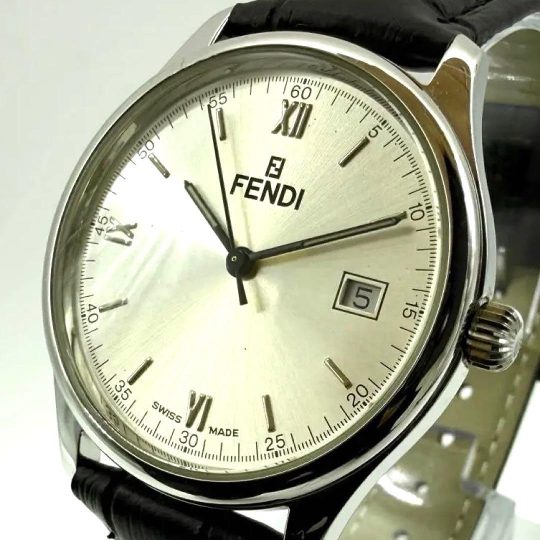 【稼働/新品ベルト/箱付】フェンディ 腕時計 210G デイト オロロジ メンズ