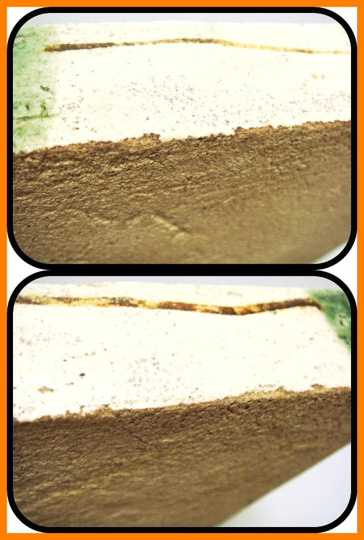 mf50623『織部 柳 菱形鉢』М　/骨董品 古美術 アンティーク 古玩