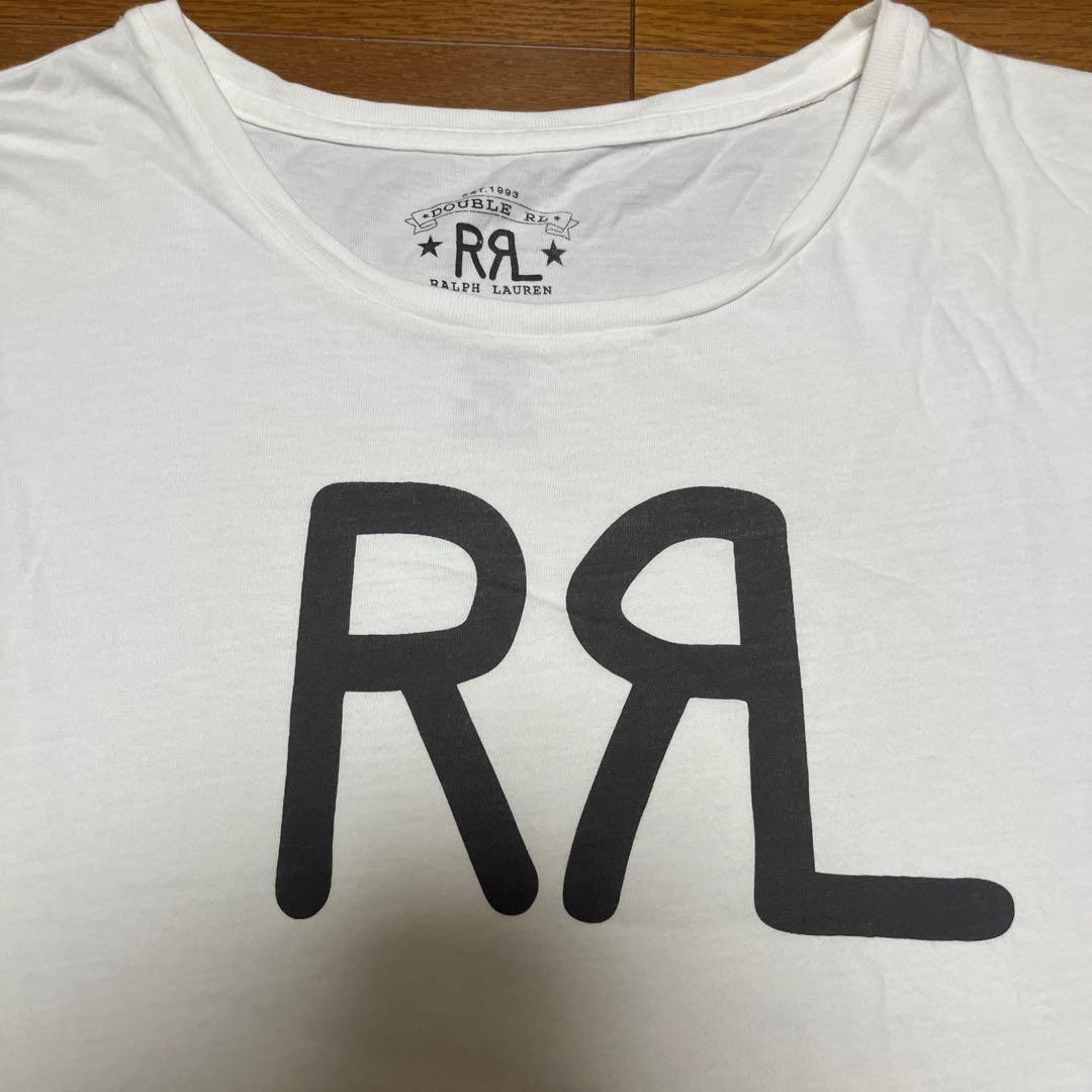 【MADE IN USA】RRL ダブルアールエル LOGO TEE WHITE