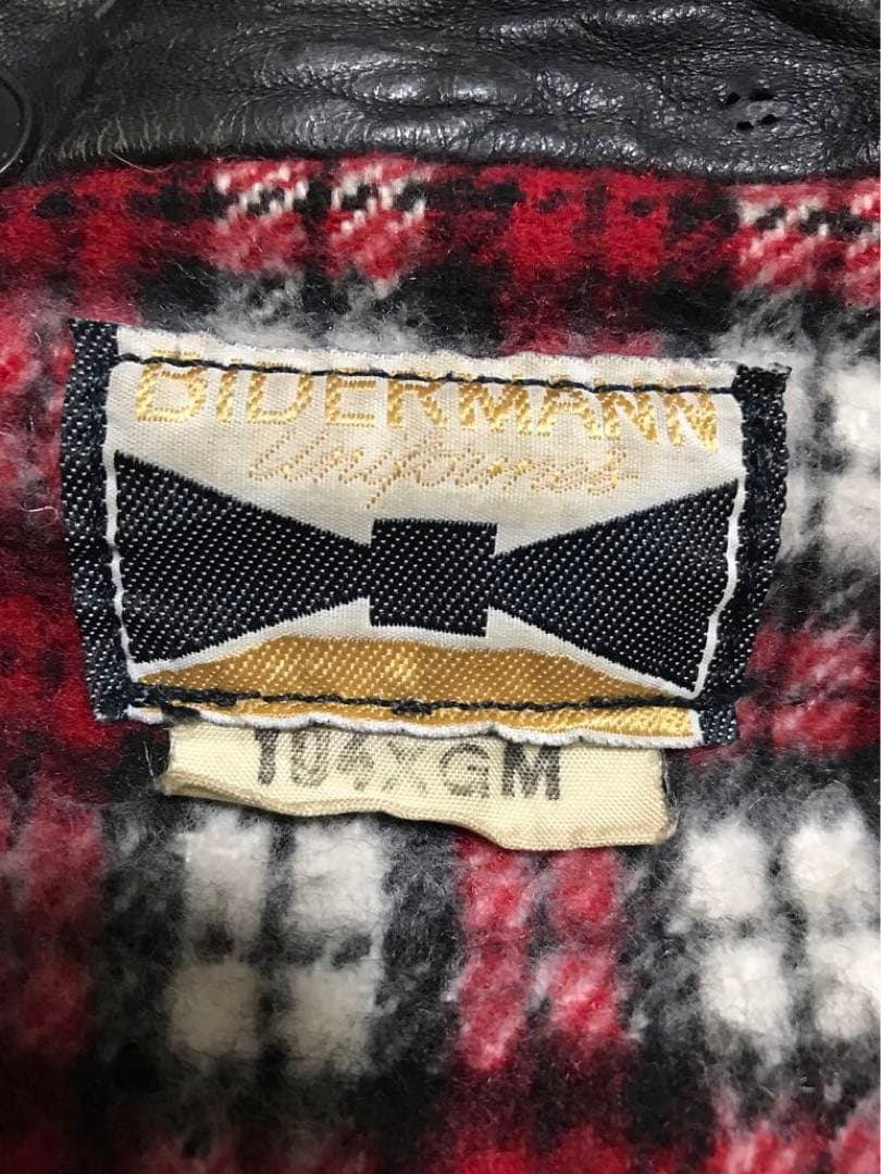 vintage フランス空軍タイプ パイロットジャケット 裏地チェック