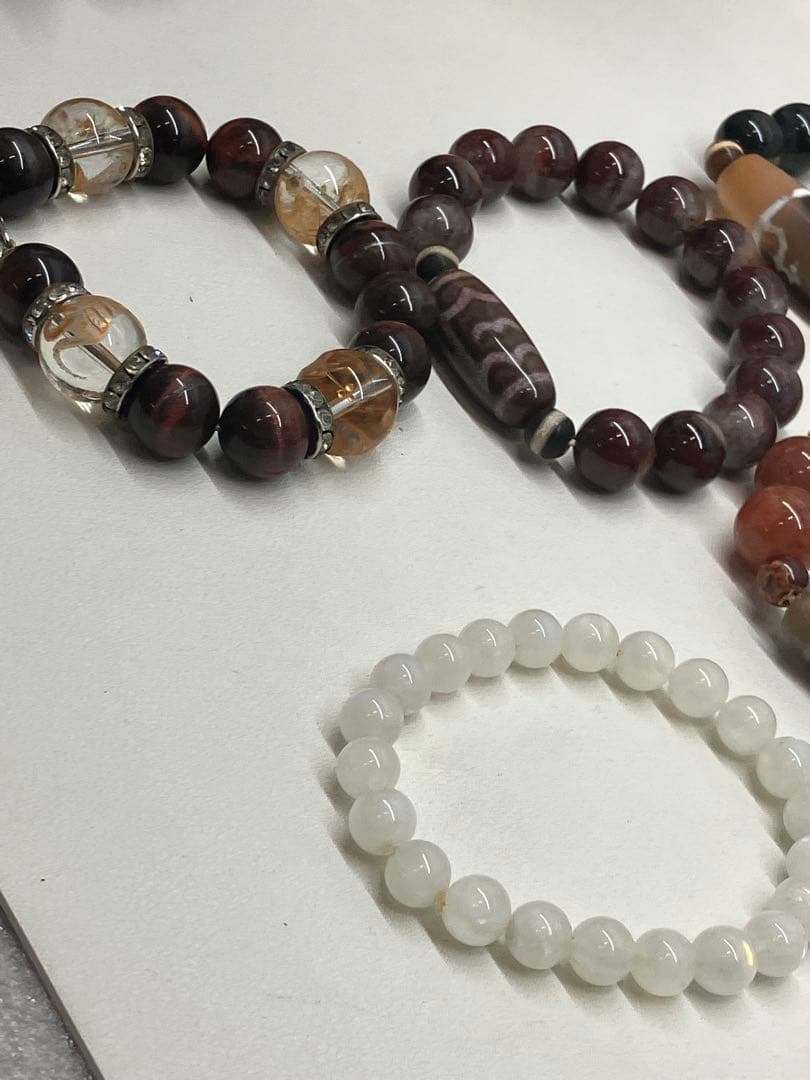 天珠と天然石のブレスレット　大珠 まとめ売り　パワーストーン　希少物