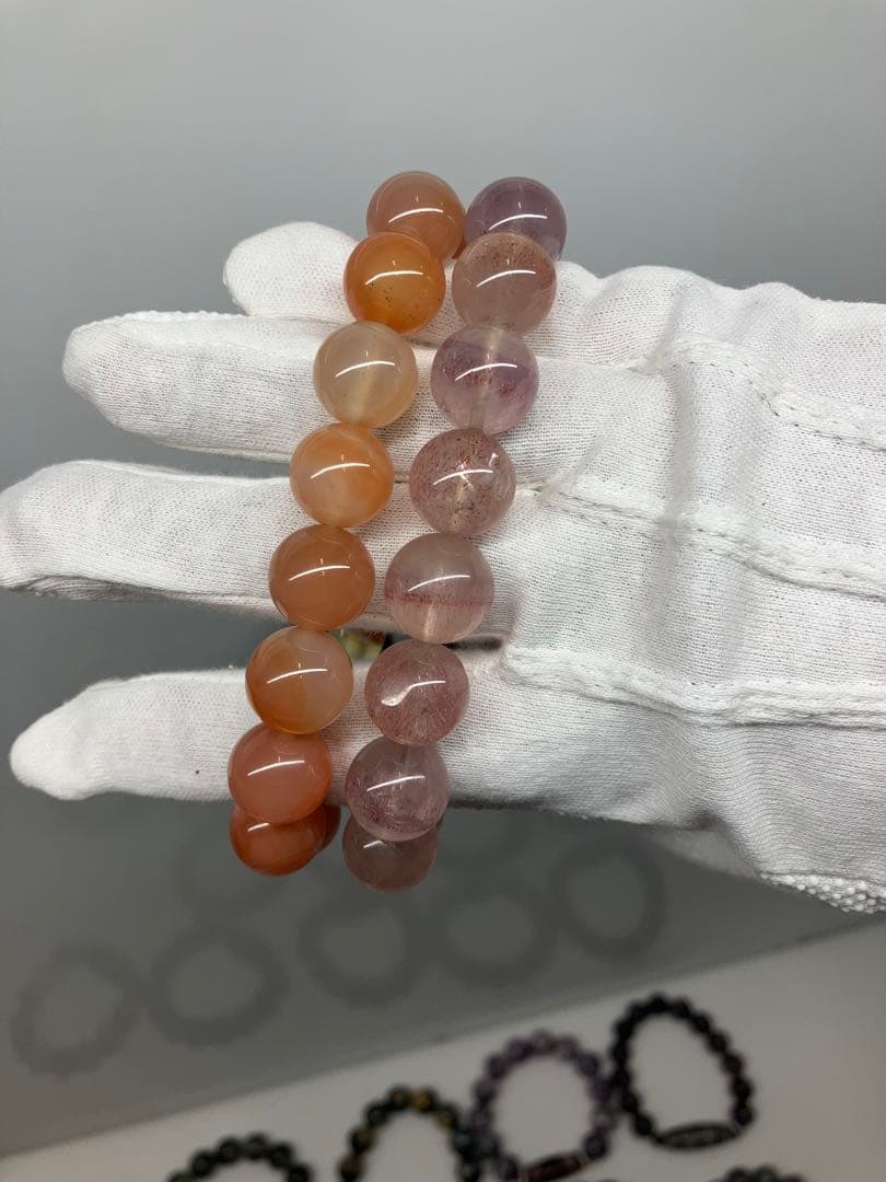天珠と天然石のブレスレット　大珠 まとめ売り　パワーストーン　希少物
