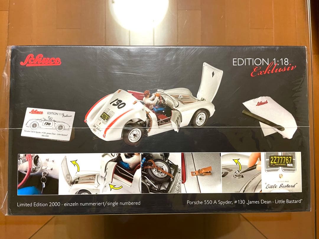 価格変更1/18 シュコー ポルシェ550Spyder ジェームスディーン限定品