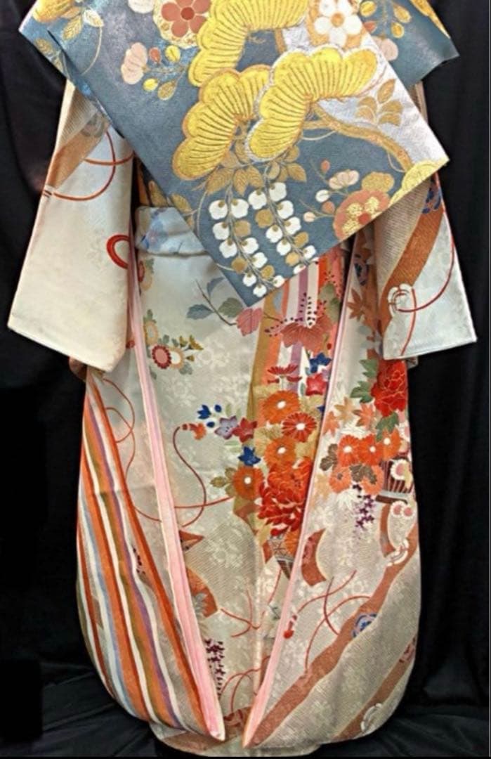 振袖セット　三越　正絹　高級　古典柄　京友禅