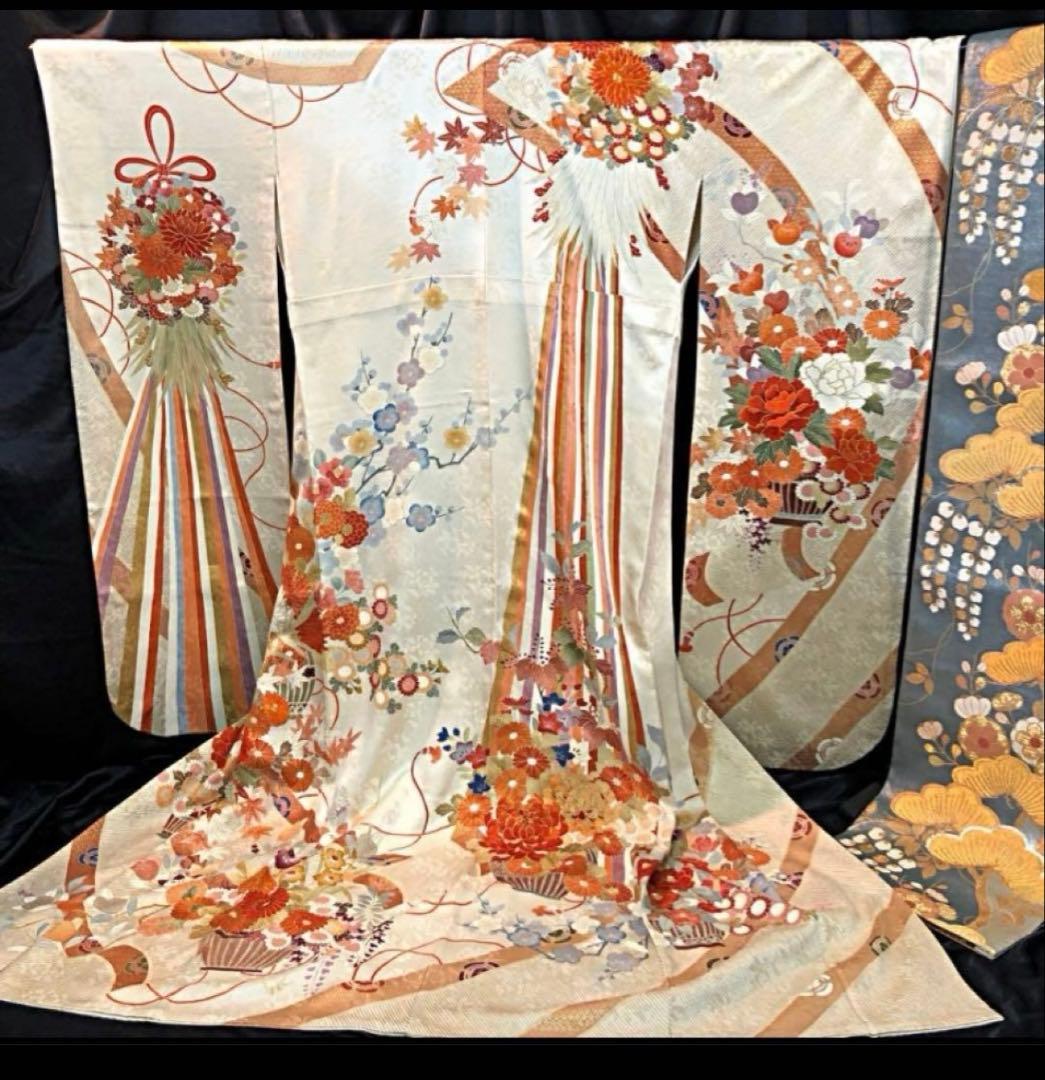 振袖セット　三越　正絹　高級　古典柄　京友禅