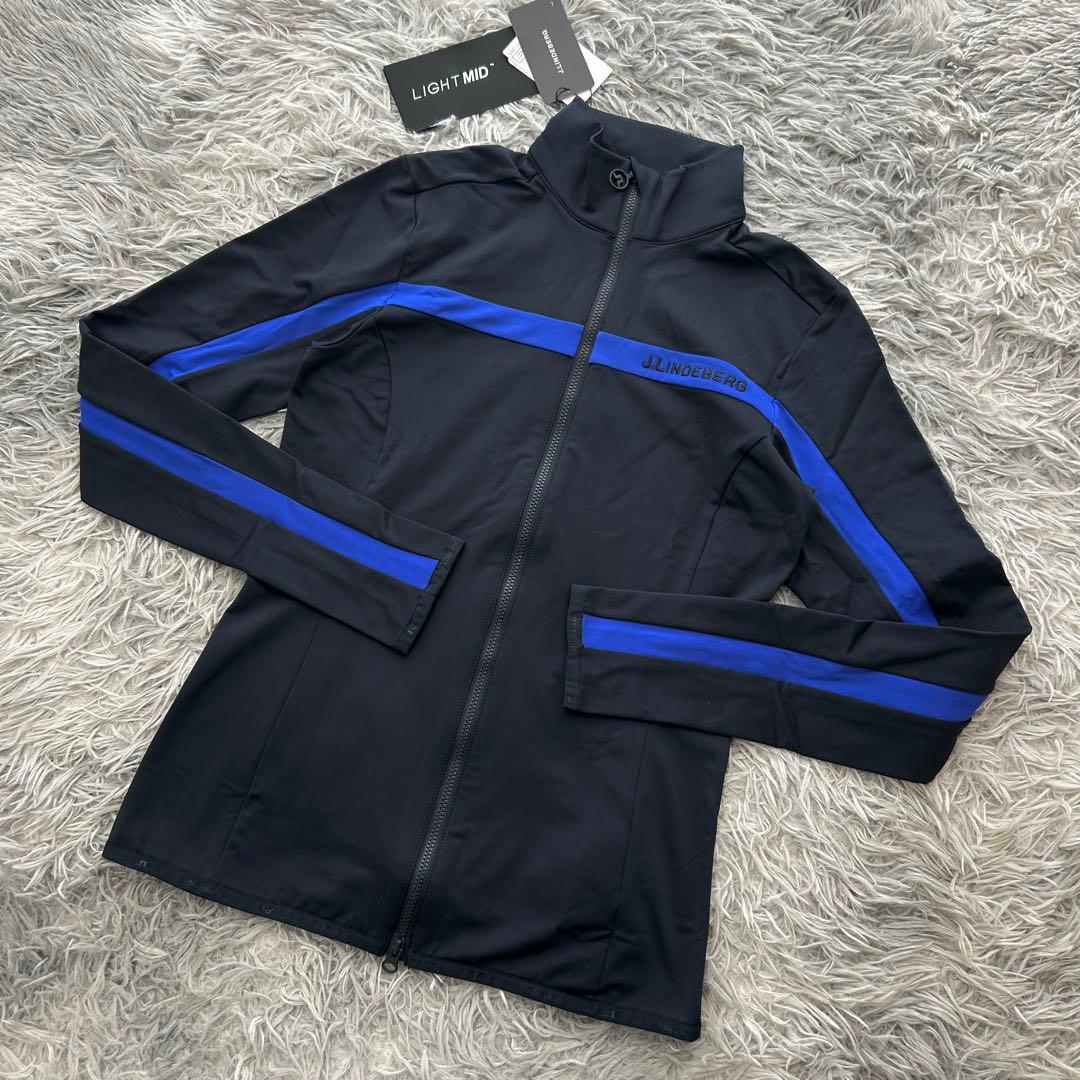 おまとめ　新品　ジェイリンドバーグ　ジャケット　裏起毛　ネイビー　フルジップ