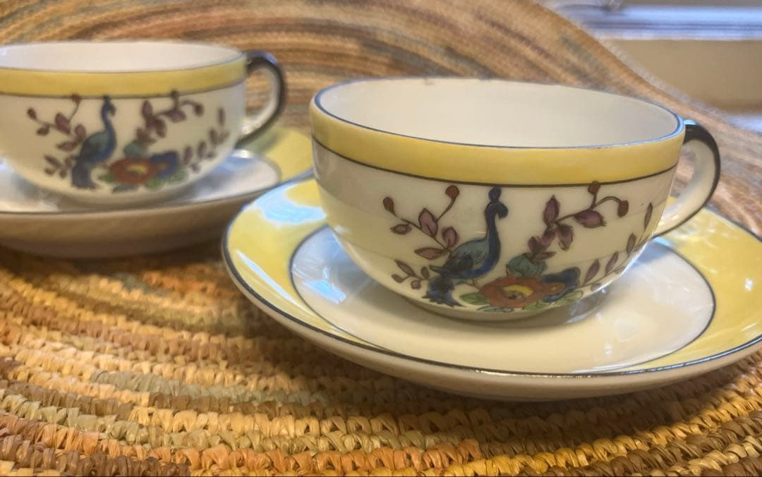 貴重オールドノリタケ　孔雀デザインおままごとセット