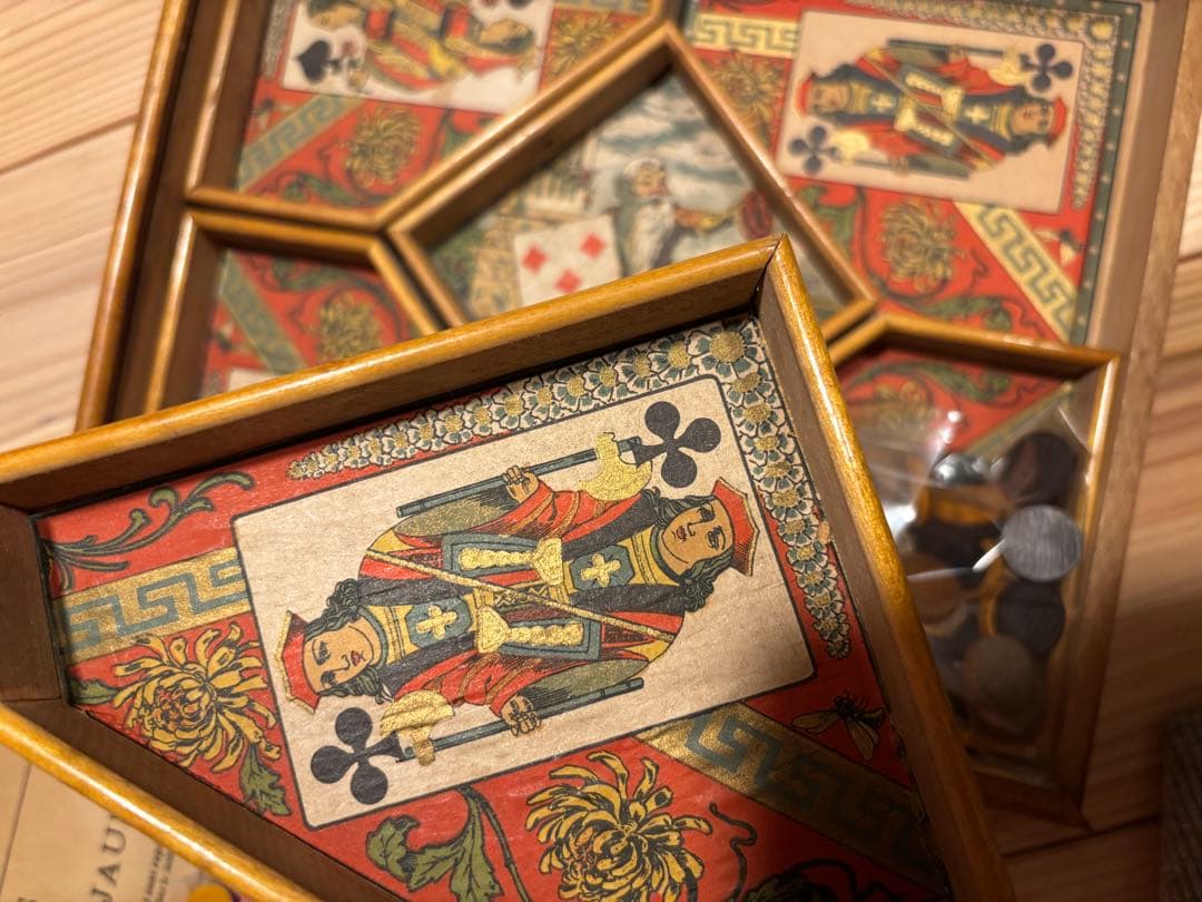 聖*o様 フランスアンティークボードゲーム　nainjaune フランス木箱