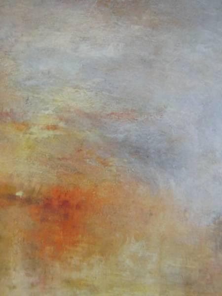 J.M.W.ターナー、湖に沈む夕日、希少画集画、新品額装付