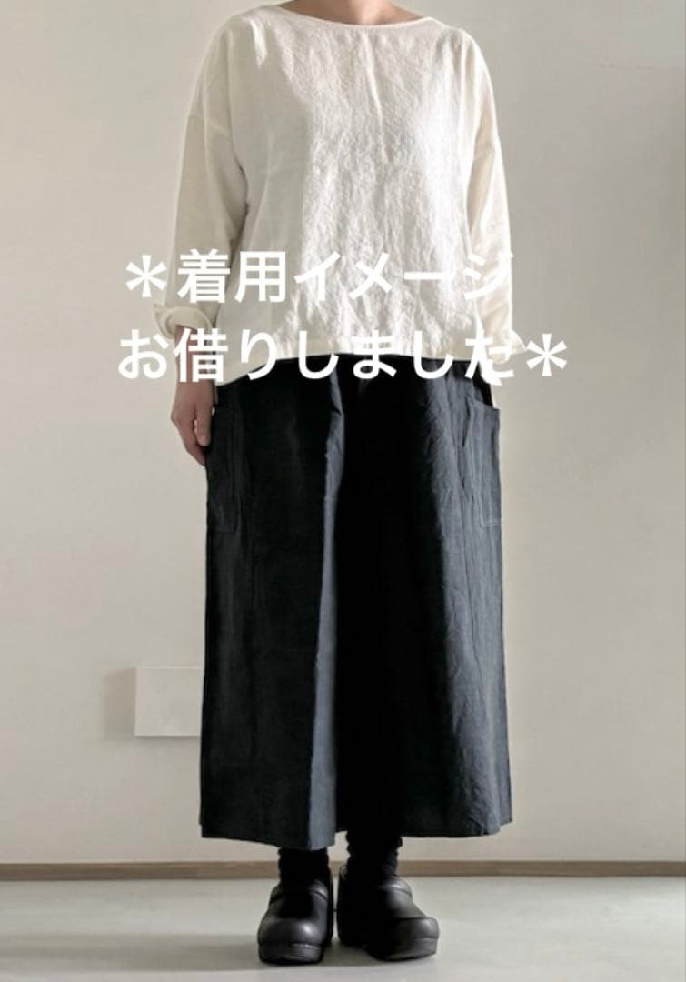 ꕤ極美品ꕤヤンマ産業　会津木綿　キュロット　ロングロング丈 BLACK