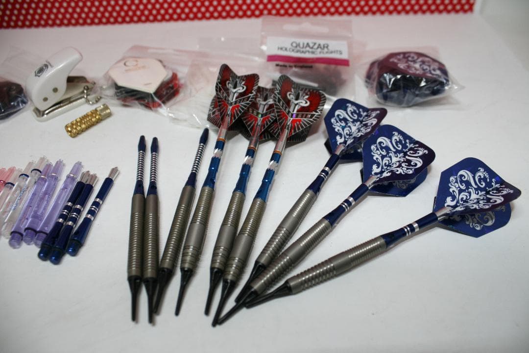 ★ダーツ大量セット★タングステンバレル、シャフト、フライト、フライトリング他