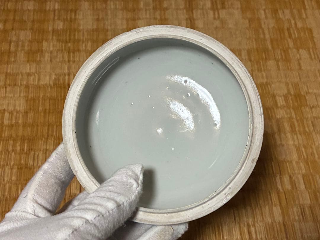 古伊万里 染付 丸紋 蓋物 菓子鉢 時代物