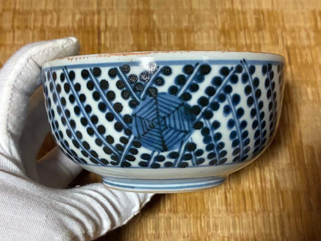 古伊万里 染付 丸紋 蓋物 菓子鉢 時代物