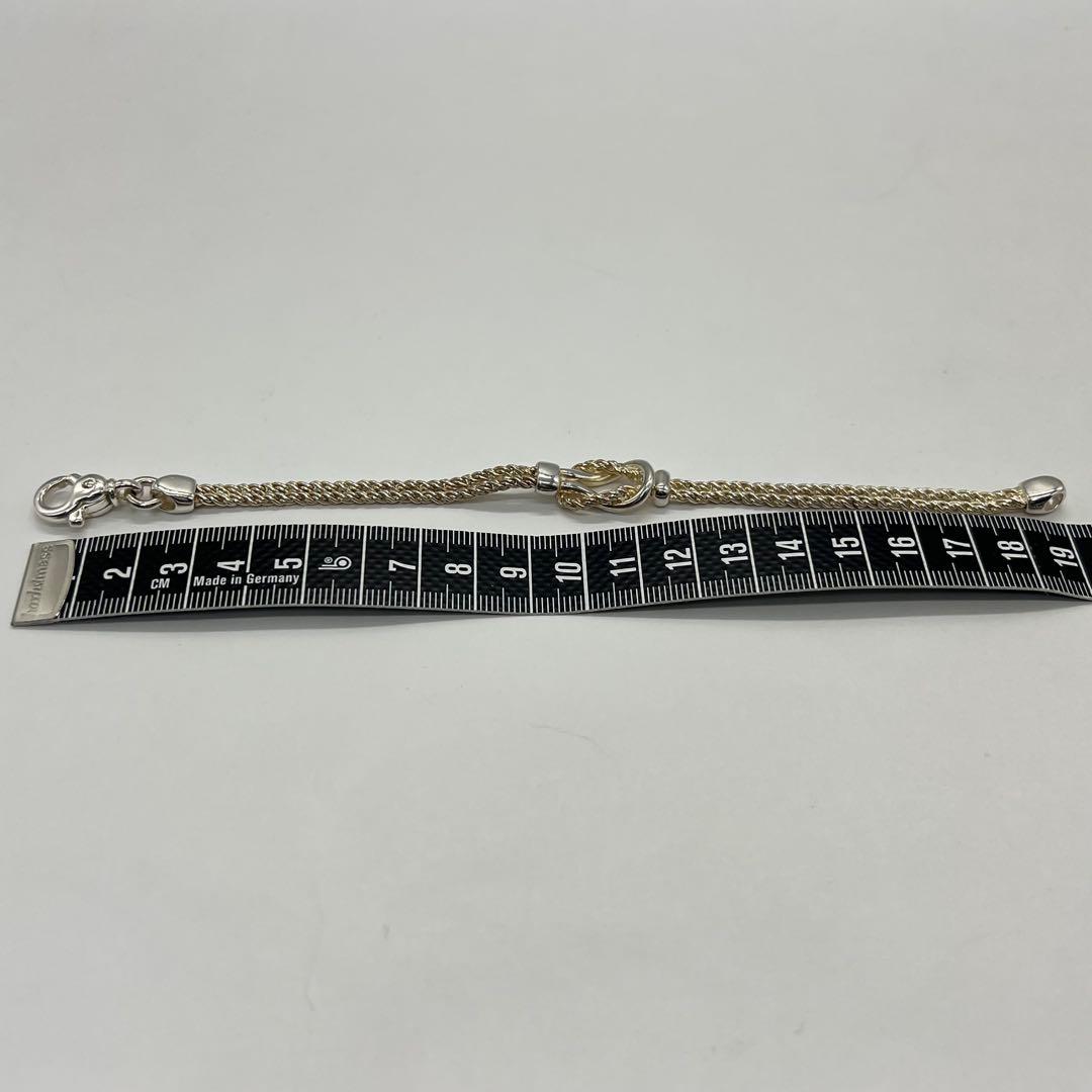 ティファニー TIFFANY ダブルロープセンターノット ブレスレットSV925