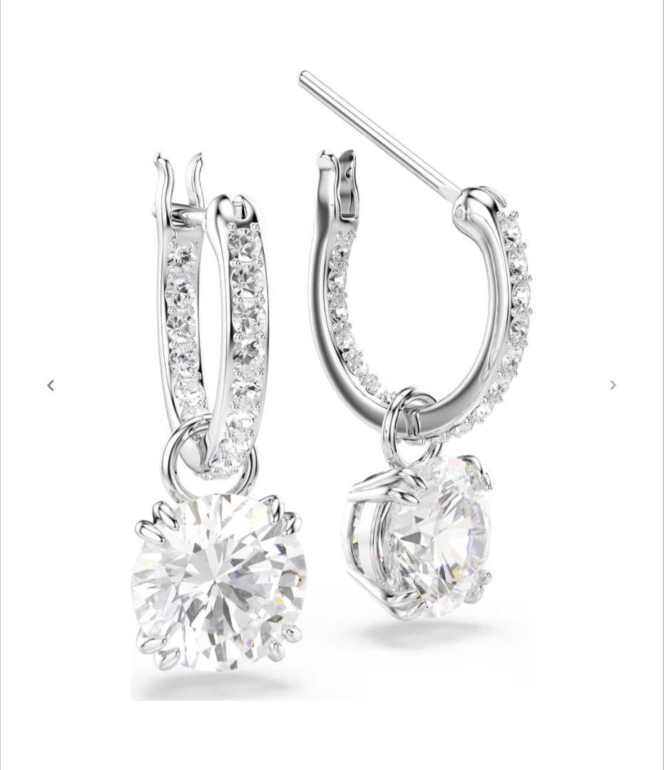 長期保管　未使用スワロフスキー Stilla 大粒ストーン ピアス　レディース