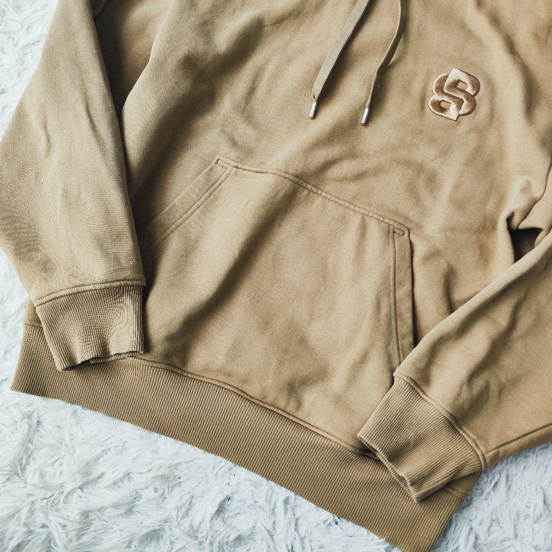 【高級】Hugo Boss★プルオーバーパーカー 刺繍ロゴ Lサイズ