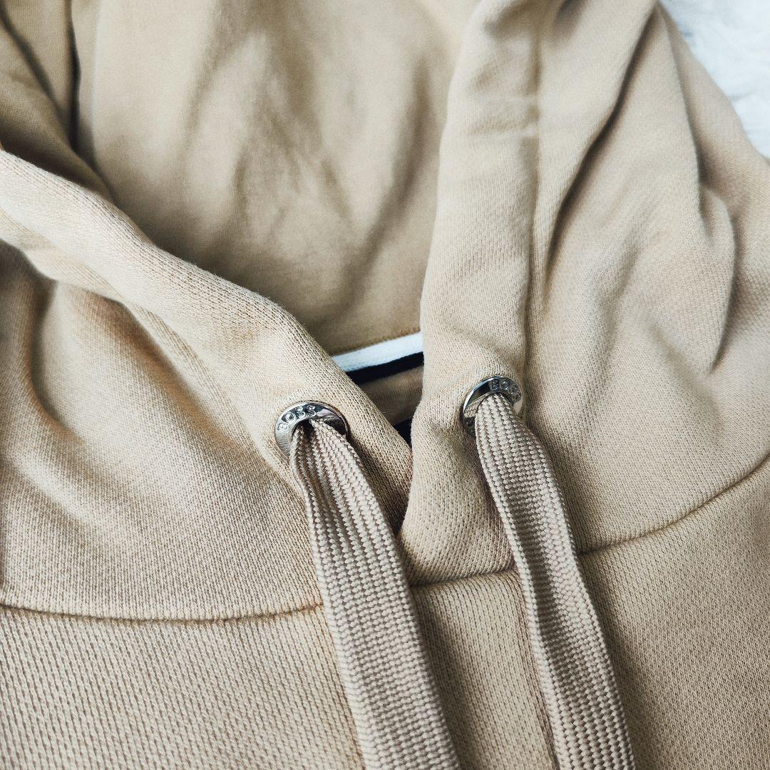 【高級】Hugo Boss★プルオーバーパーカー 刺繍ロゴ Lサイズ