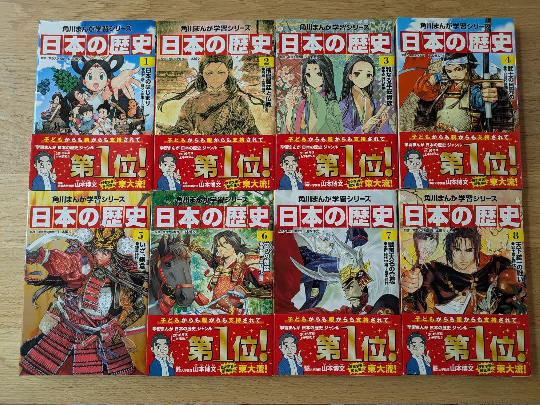 【美品　箱付】角川まんが学習シリーズ 日本の歴史 全15巻+別巻1冊セット
