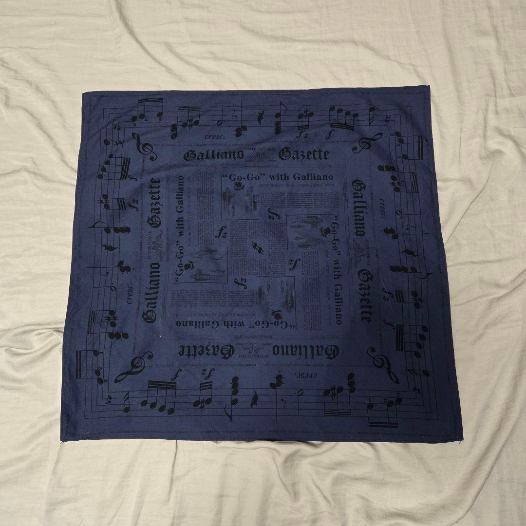 John Galliano ジョン・ガリアーノ 音符 バンダナ