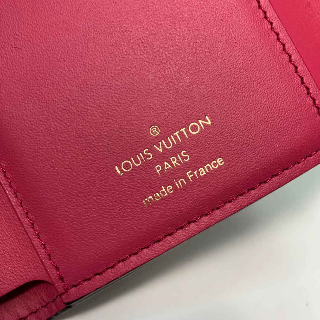 【極美品】ルイヴィトン ポルトフォイユ カプシーヌ コンパクト　マリーヌルージュ
