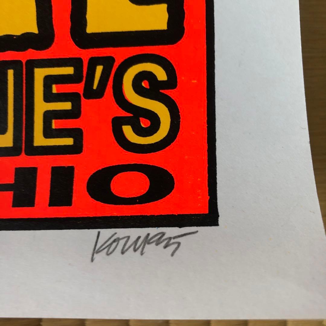 KOZIK コジック　NEW BOMB TURKS シルクスクリーンポスター