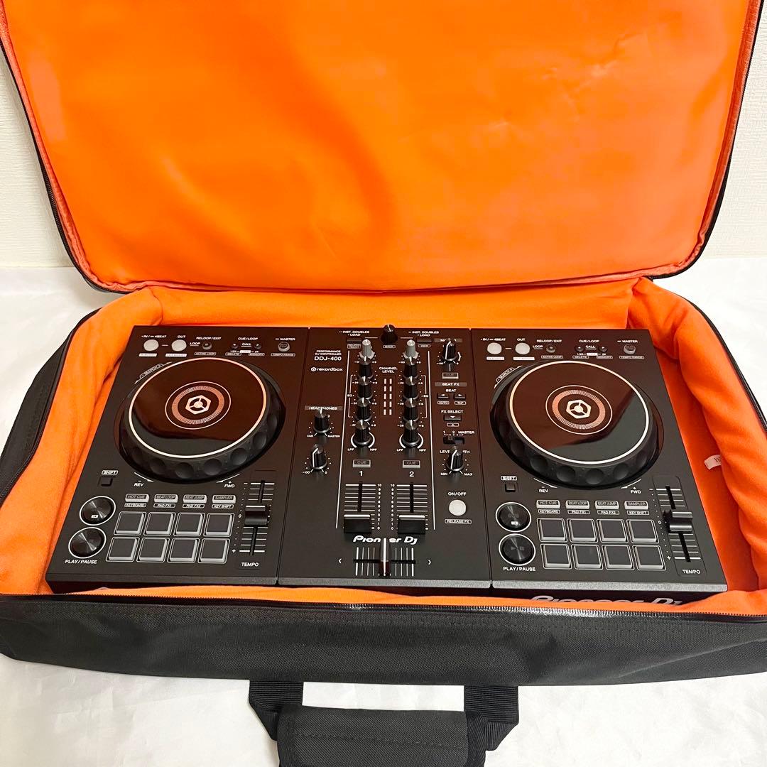 【美品】【完品】【箱、ケース付】Pioneer DDJ-400 DJコントローラ