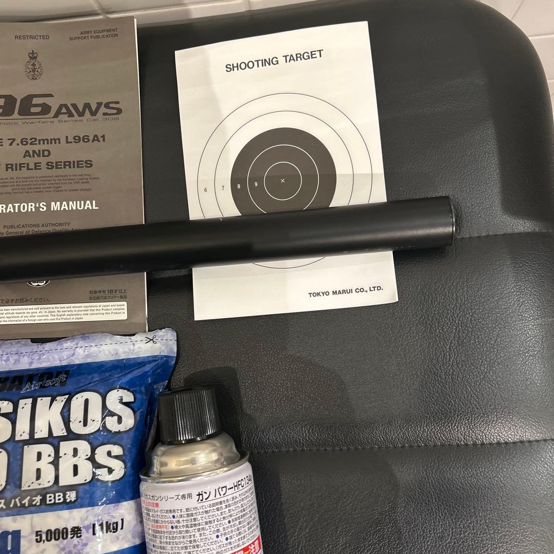 【美品】東京マルイNo7 L96AWS ODボルトアクションエアライフル