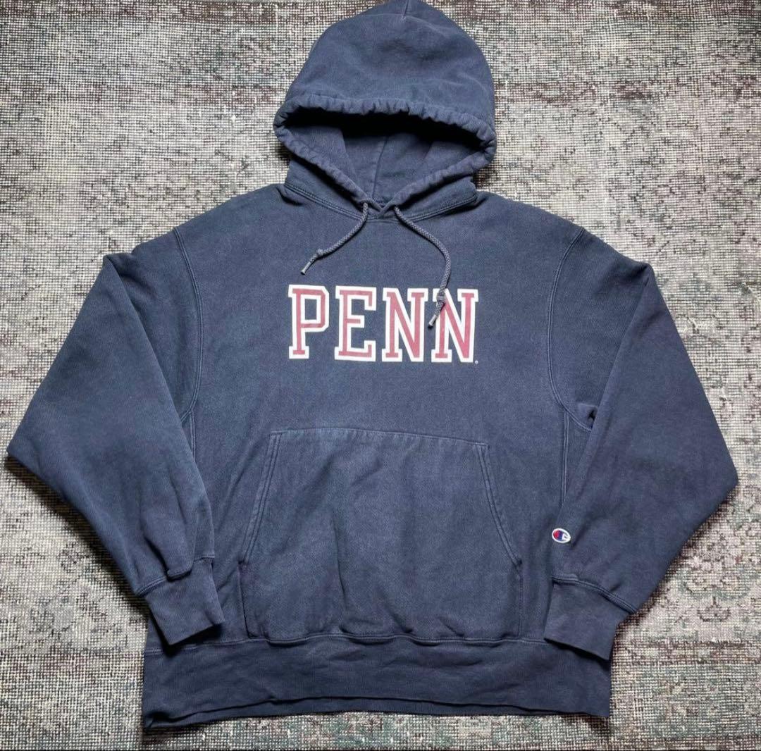 Champion パーカー L ネイビー　リバースウィーブ