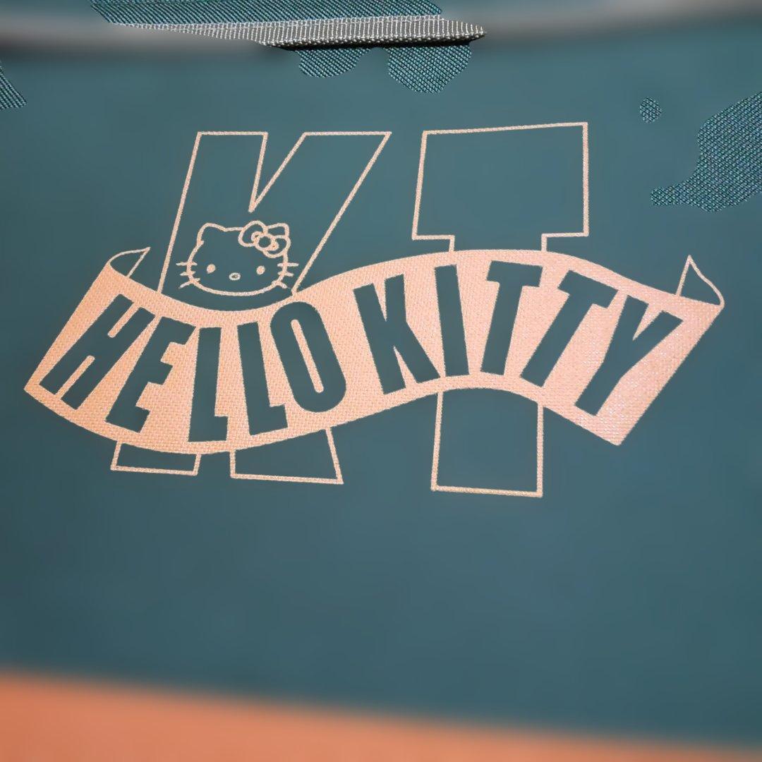 HELLO KITTY ボストンバッグ グリーン/オレンジ