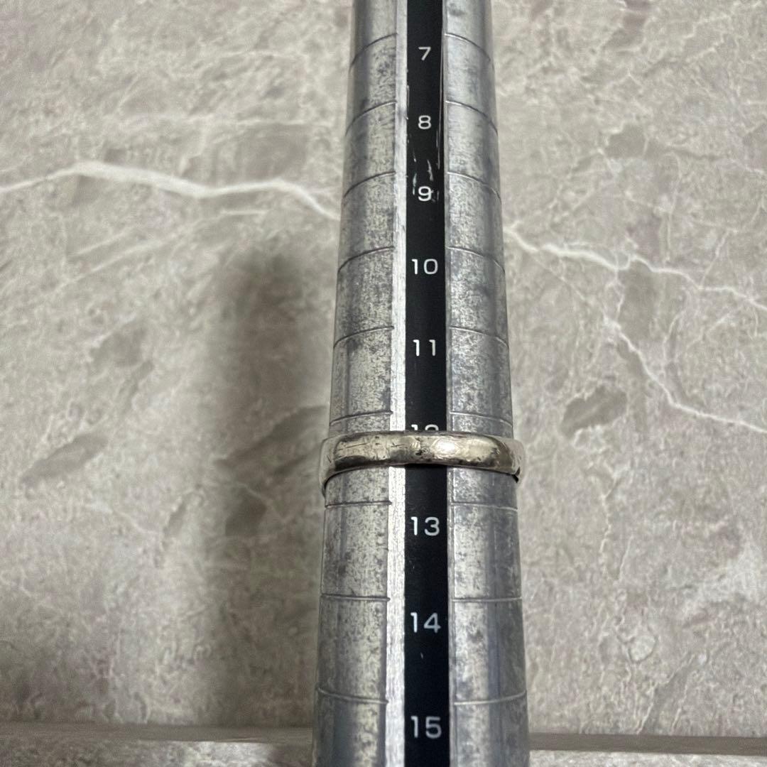 【希少】ヴィンテージ シルバーリング ニエロ 12号 レア 彫金