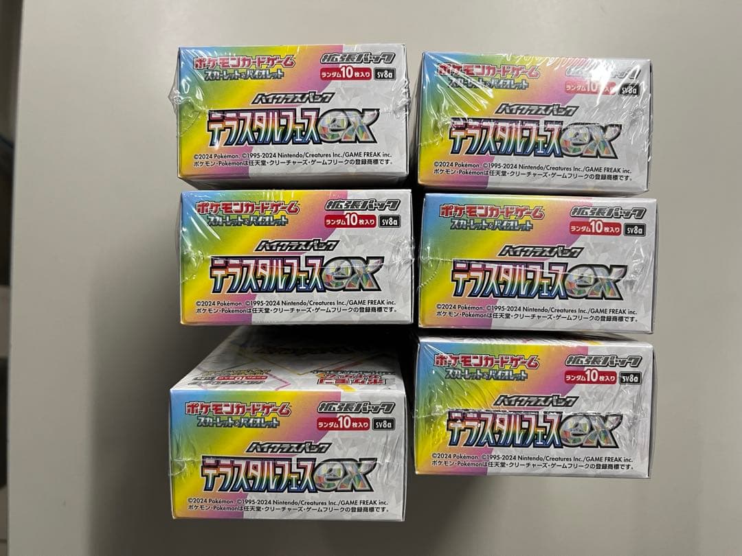 ポケモンカード テラスタルフェスex 6BOX シュリンク付き