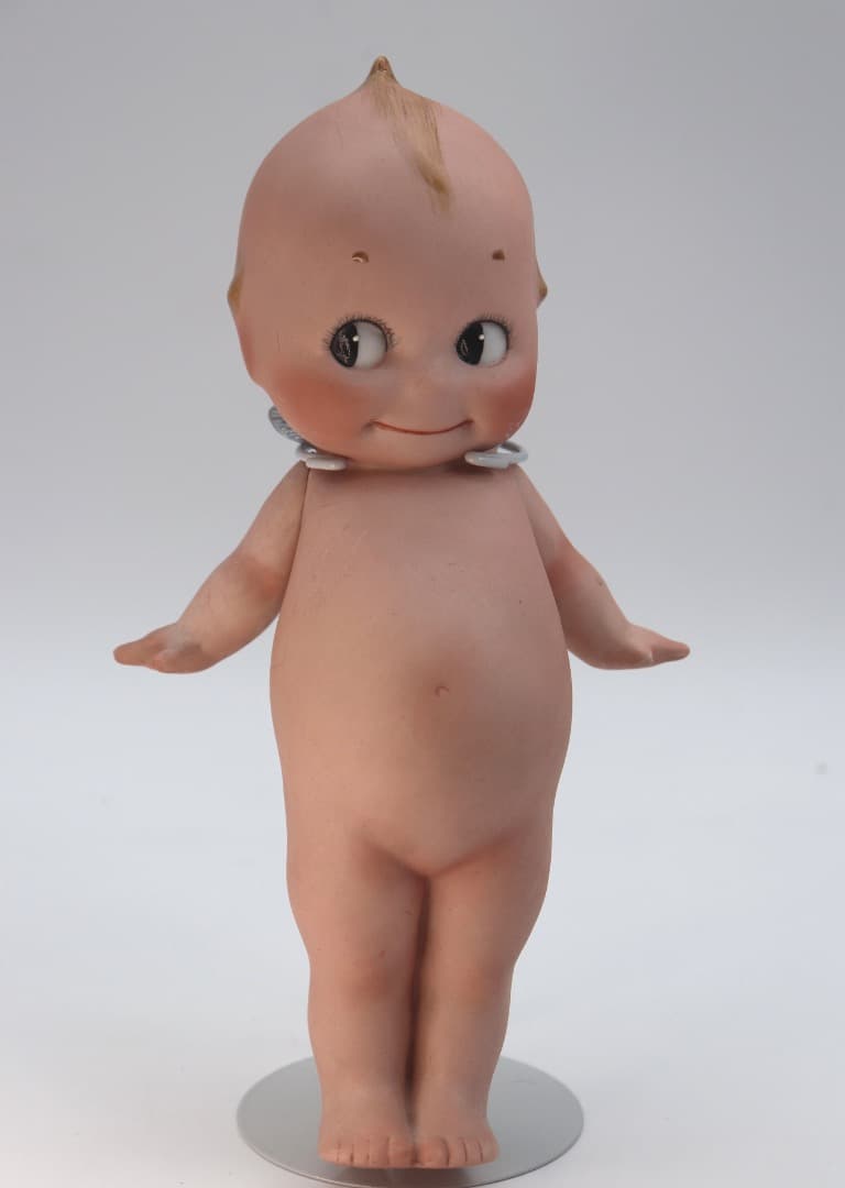 ケストナー製ポーセリン・キューピー、 ビンテージ陶器製人形 約22cm