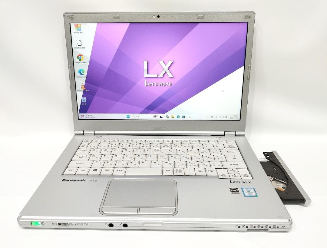 Windowsノート本体 Panasonic CF-LX5ADGMS I5 6300U 8GB DVD