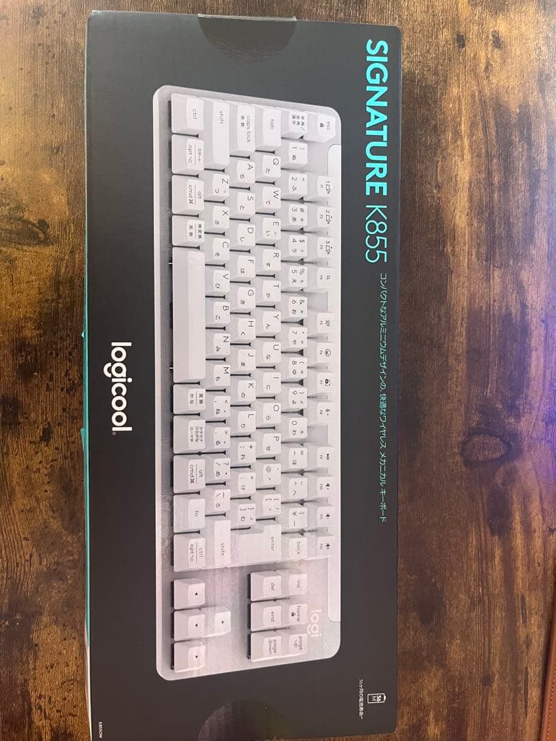 logi K855 ホワイトキーボード 本体