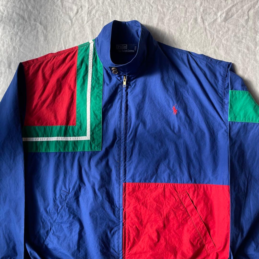 90’s RALPH LAUREN 希少 カラーブロック スウィングトップ M