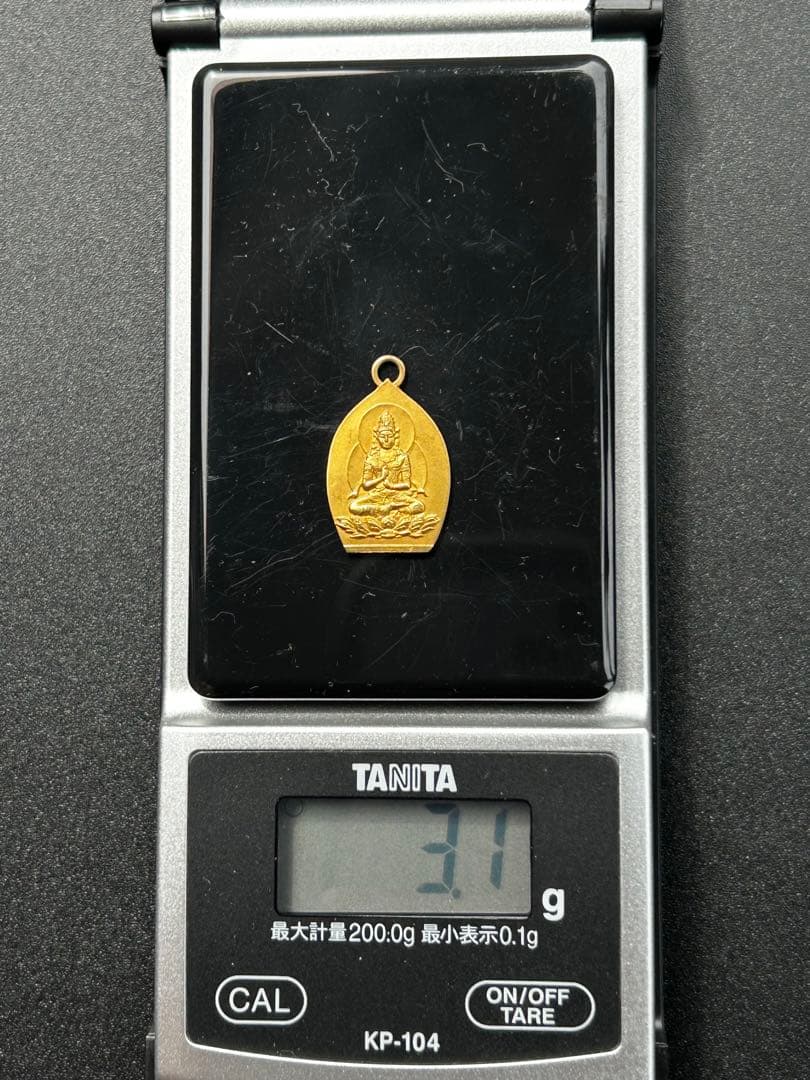 k18刻印 ペンダントトップ　菩薩