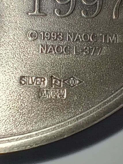 SV1000　長野オリンピック記念メダル　121g