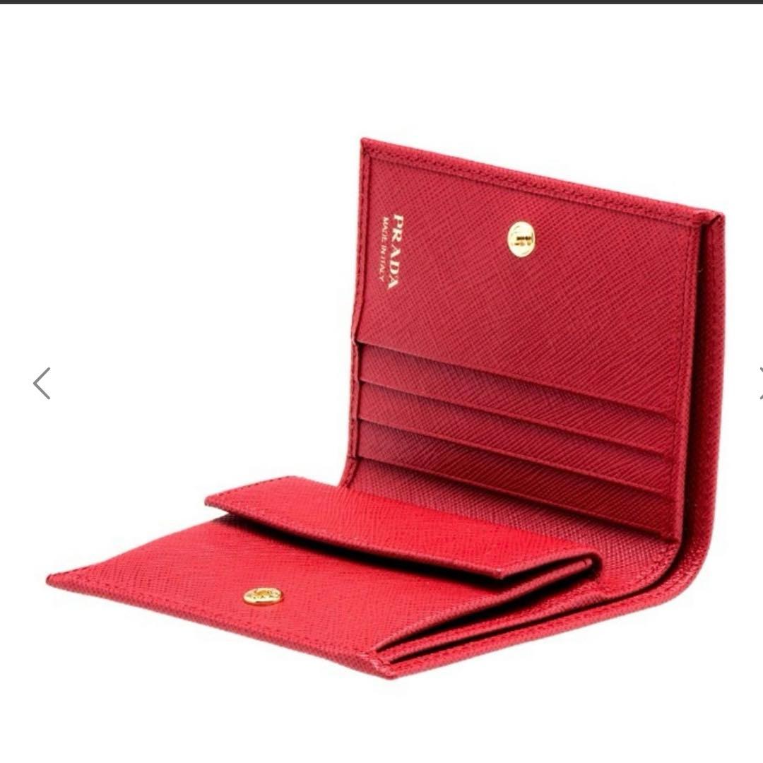 PRADA サフィアーノレザー 財布　赤
