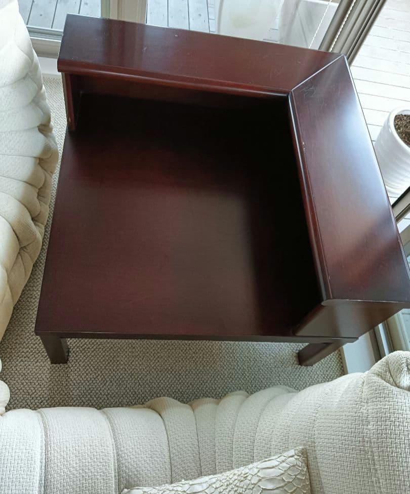 引取はお値引 ソファ用コーナーテーブル　正統派　高級家具モリシゲ　サイドテーブル