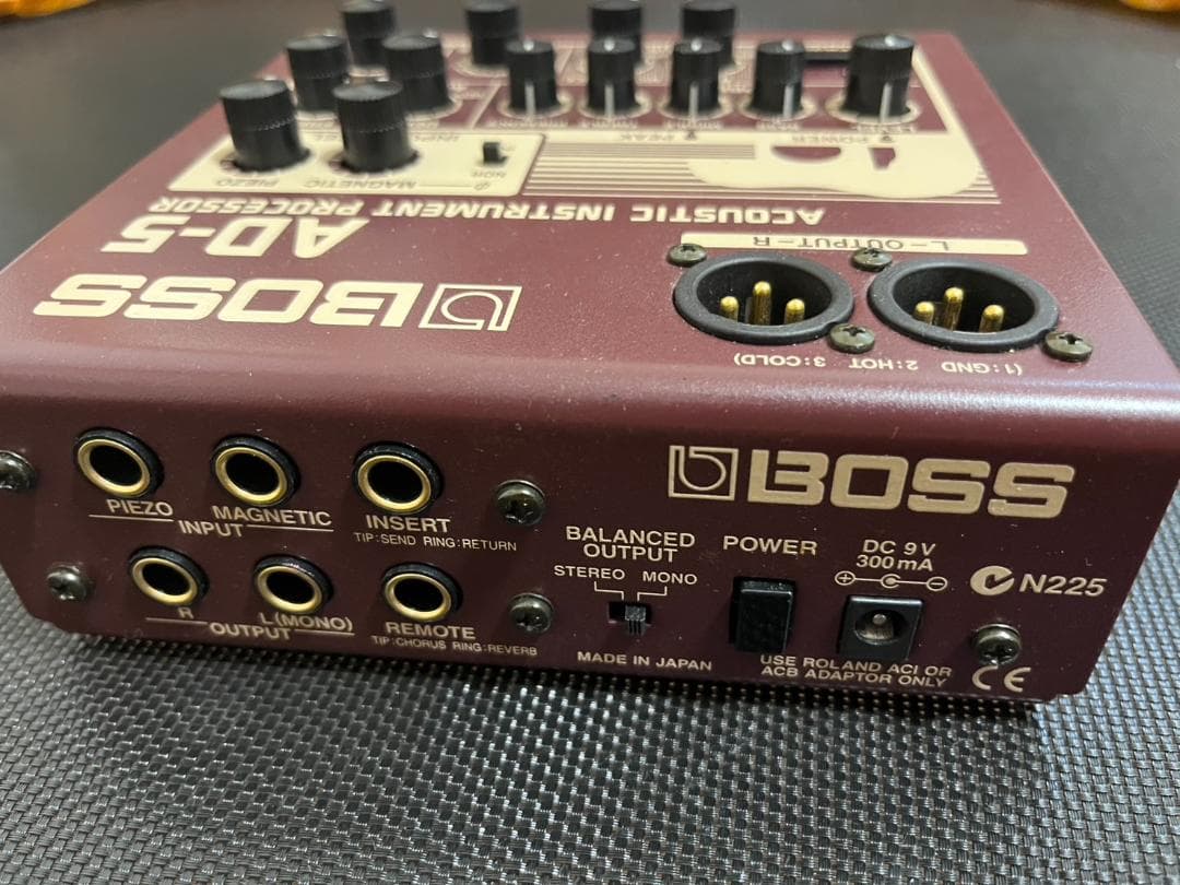 BOSS AD-5 アコースティックインストゥルメントプロセッサー