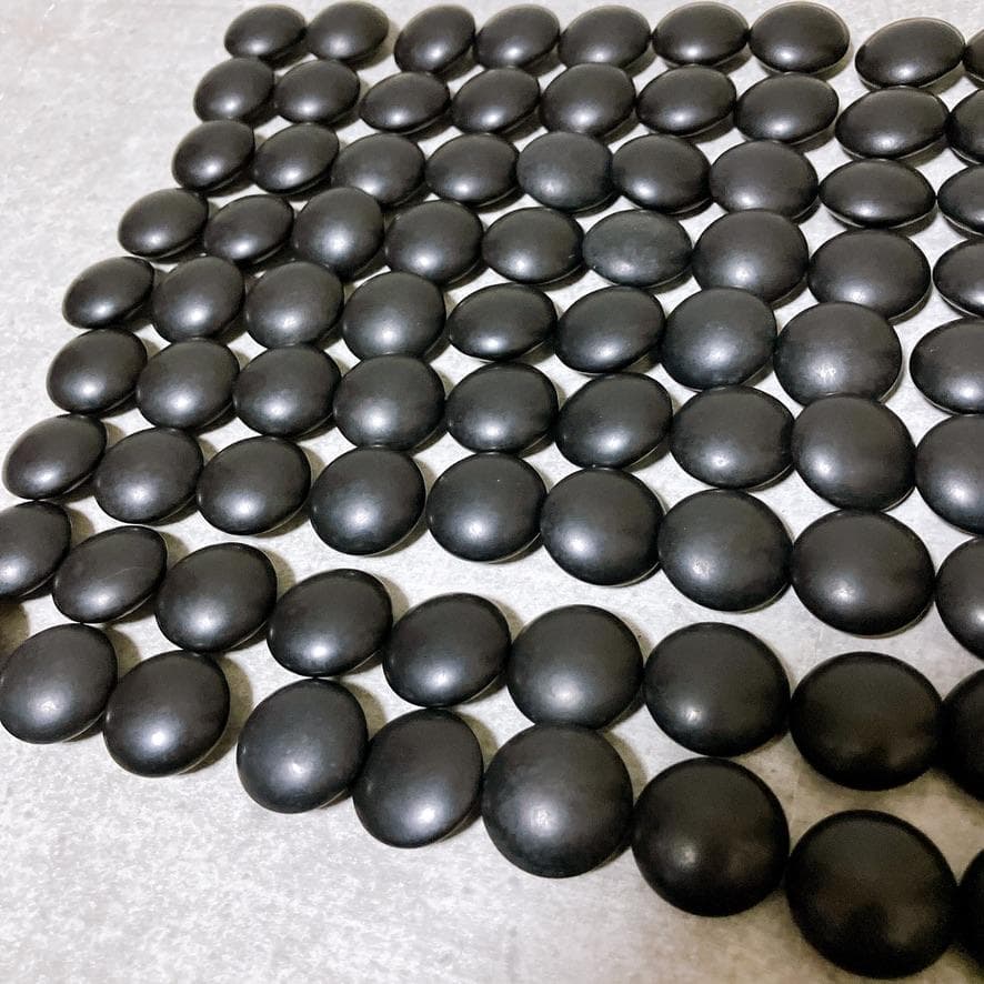 囲碁 碁石 本蛤白 那智黒 碁石セット 蛤碁石 38号 碁笥付き 極厚 レア