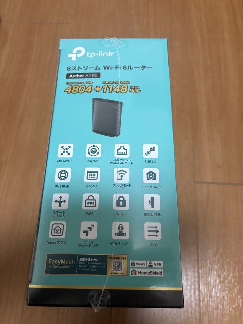 【新品未開封】TP-Link Archer AX80 無線LANルーター