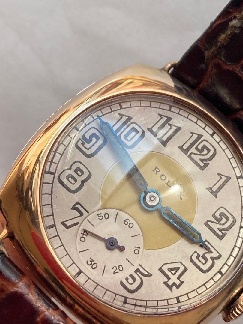 zinzin ロレックス　1930年代 金無垢　メンズ29mm希少 アンティーク