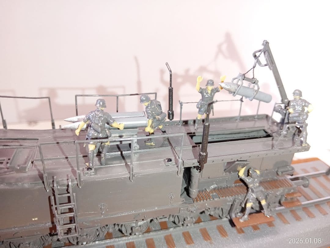 ドイツ列車砲 K5(E)レオポルド　展示台付き①