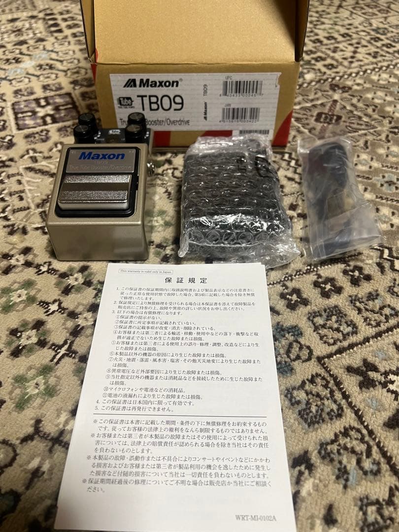 Maxon True Tube Booster/オーバードライブ