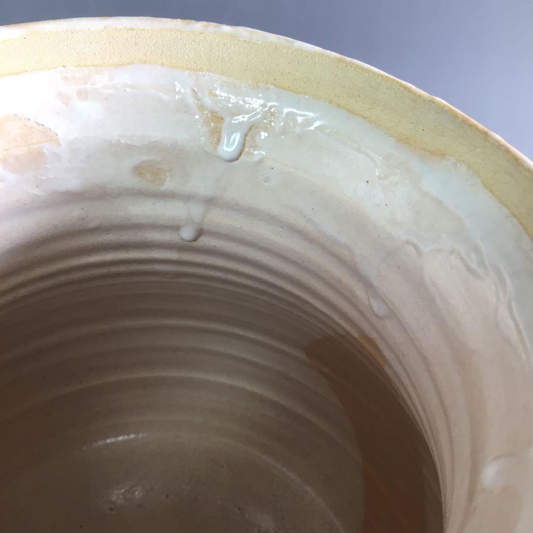 Ｒ３２３　水指　『萩焼』『塔陶山　平野教道造』　共箱　茶道具