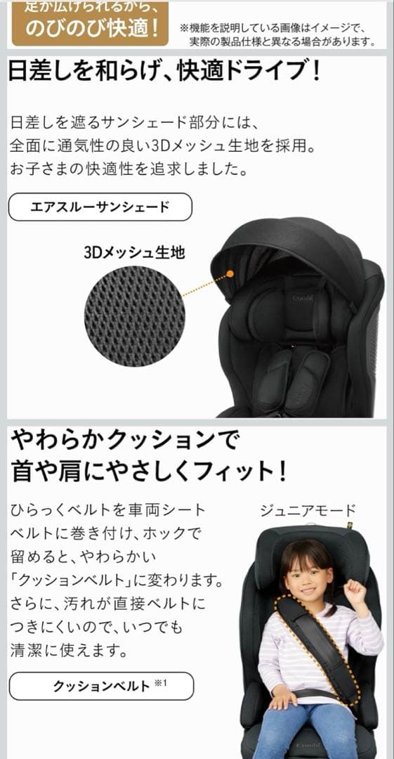 Combi ISOFIX固定 ジョイトリップアドバンス premium R129