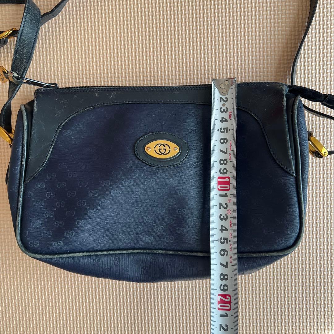 GUCCI グッチ GG ショルダーバッグ ネイビー