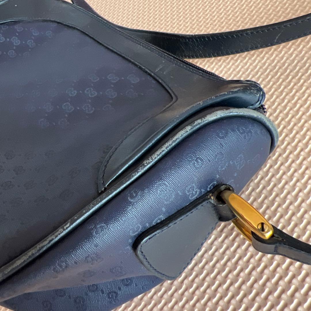 GUCCI グッチ GG ショルダーバッグ ネイビー