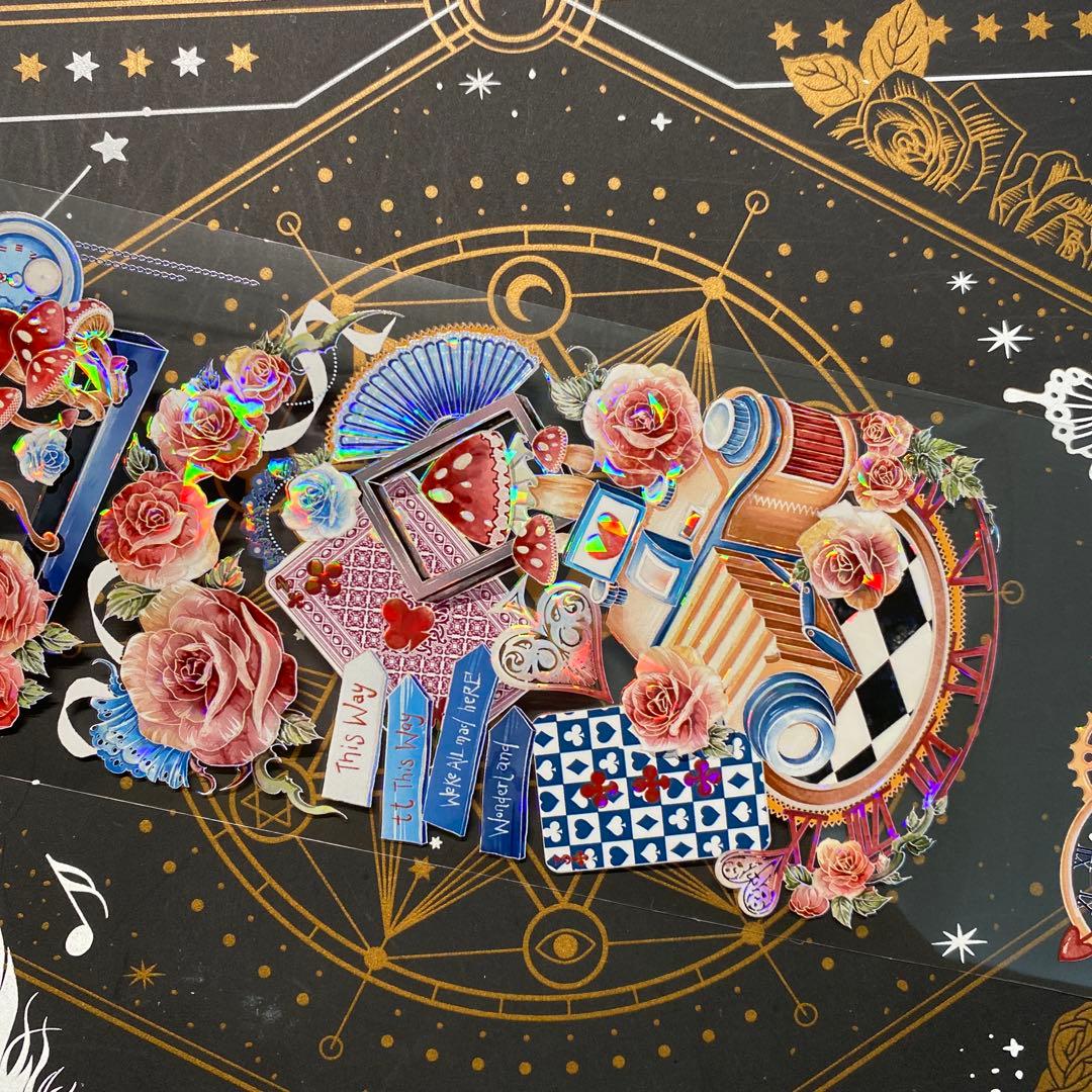 【9221】海外　中古巻　貝殻光マスキングテープ　アイリス　童話世界　残量多め